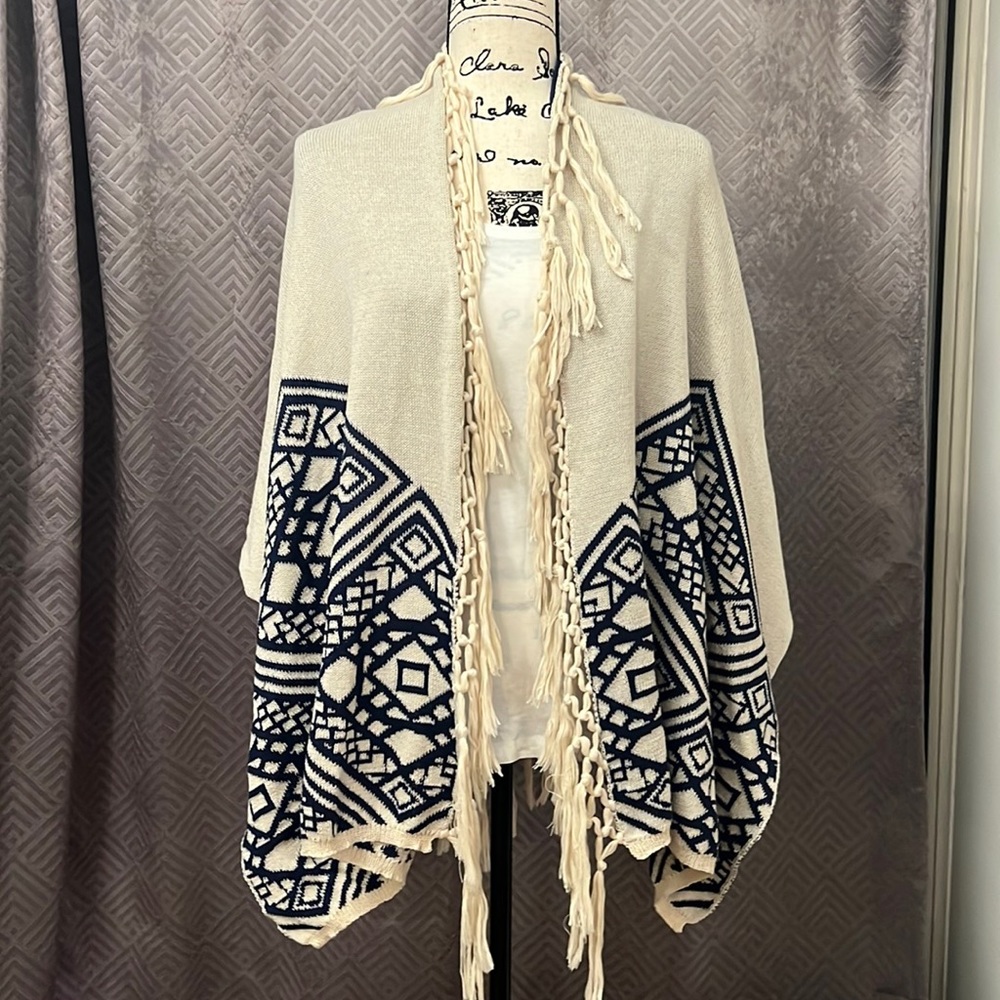 Flying Tomato Shawl Wrap with Fringe